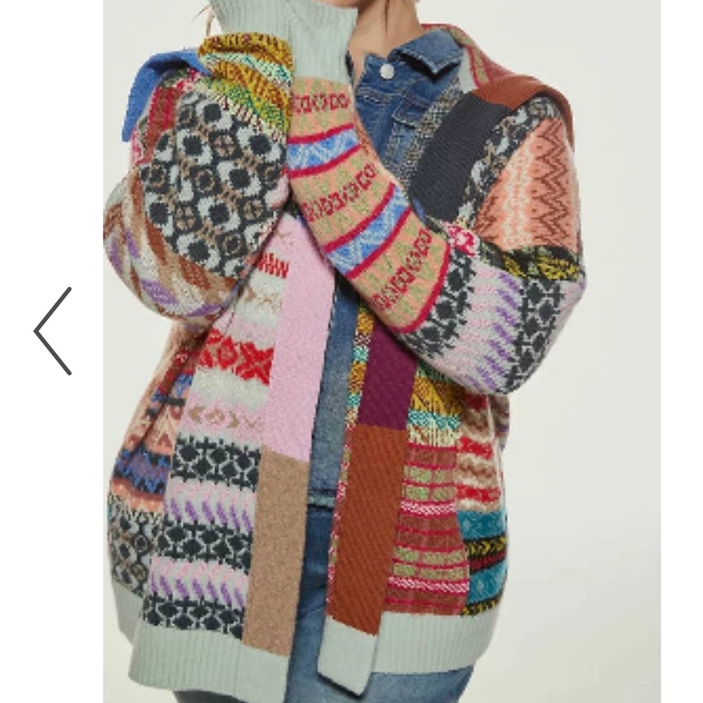Anthropologie NWT Sold Out RARE heirloom quality patchwork cardigan!